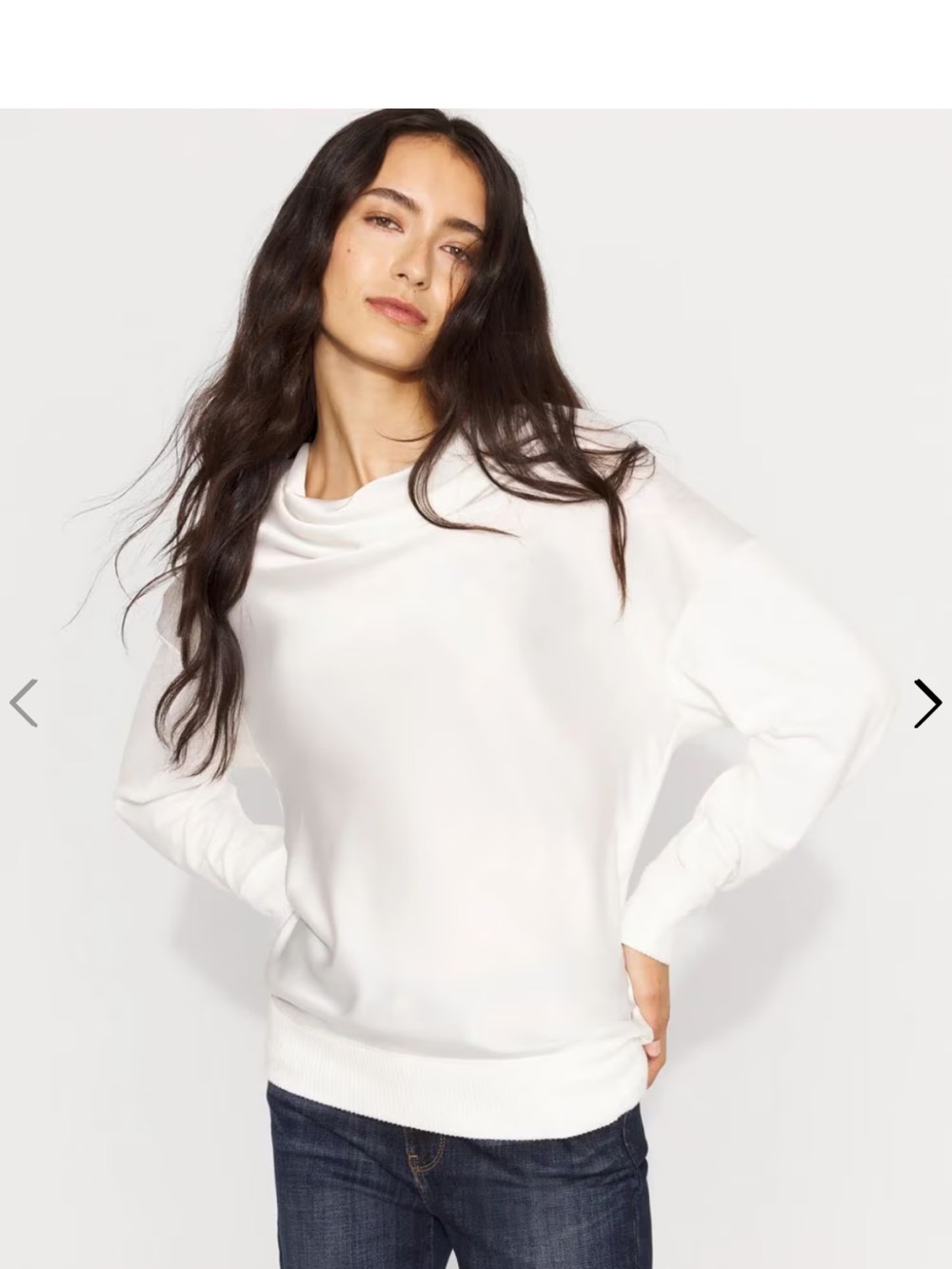 WHBM Satin Mix Top